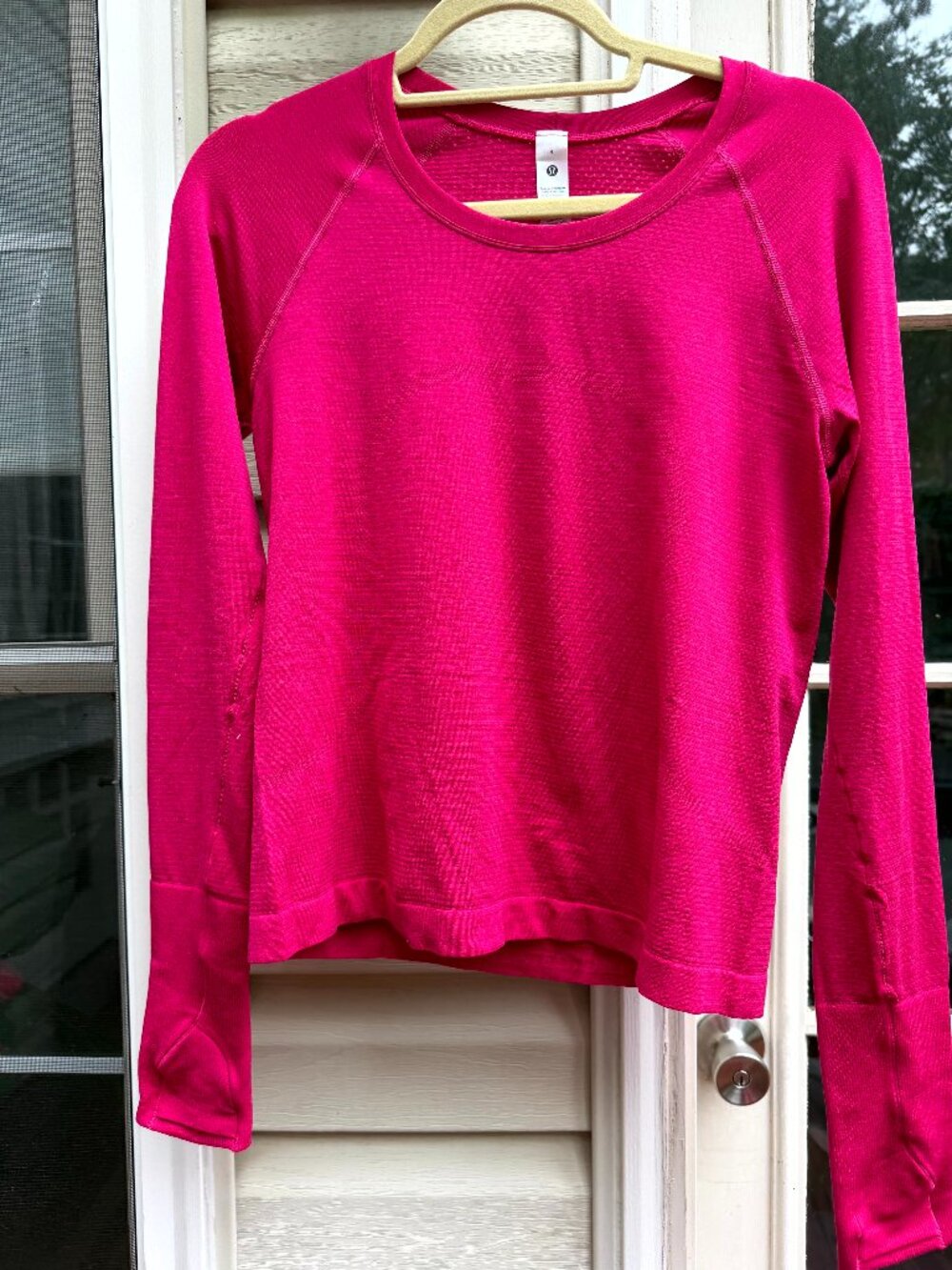 Lululemon Swiftly Tech Long Sleeve Shirt Magenta Pink Women's Size 8